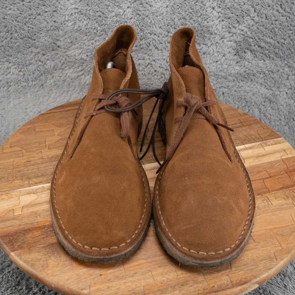 J.CREW MacAlister Desert Chukka Boots Sz 11 Men's Brown Suede Made in Italy